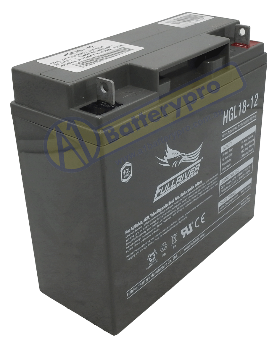 Picture of HGL18-12 - 12VOLT 18AH PREMIUM FULLRIVER SLA AGM BATTERY - RHP