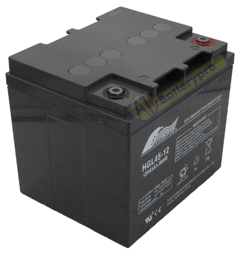 Picture of HGL45-12 - 12VOLT 45AH 243CCA PREMIUM FULLRIVER SLA AGM BATTERY - RHP