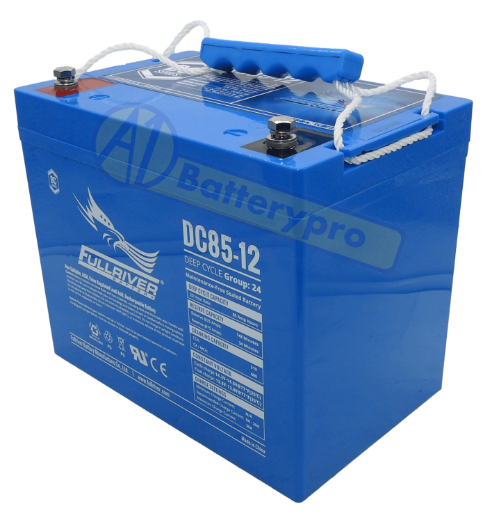 Picture of DC85-12 - 12VOLT 85AH AGM DEEP CYCLE PREMIUM FULLRIVER BATTERY - LHP