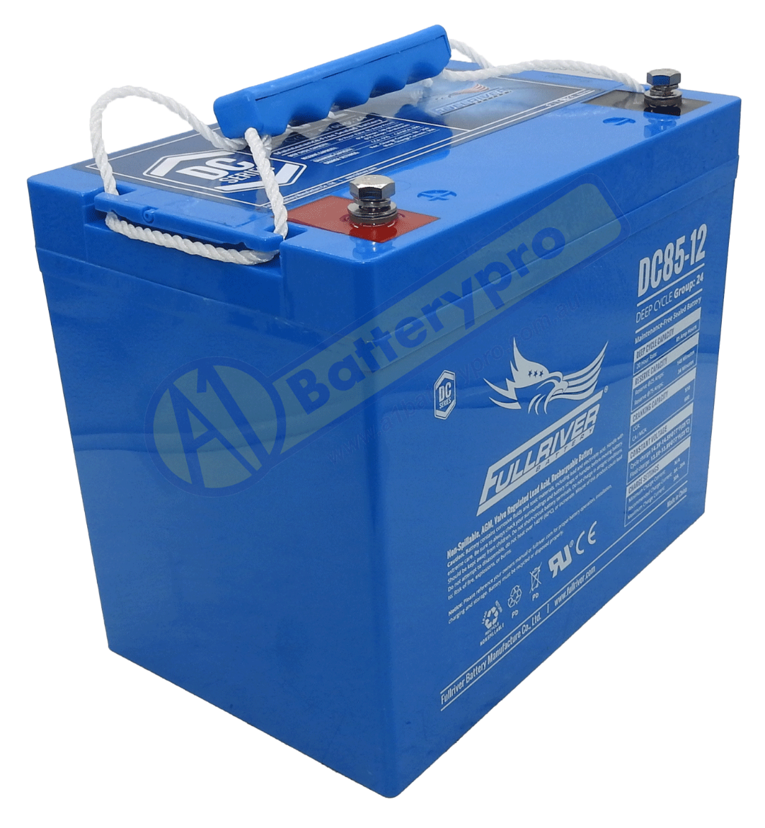 Picture of DC85-12 - 12VOLT 85AH AGM DEEP CYCLE PREMIUM FULLRIVER BATTERY - LHP