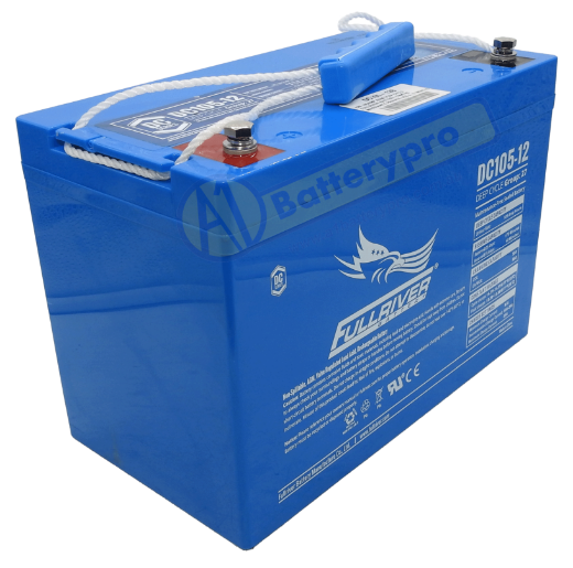 Picture of DC105-12B - 12VOLT 105AH PREMIUM FULLRIVER AGM DEEP CYCLE BATTERY - LHP