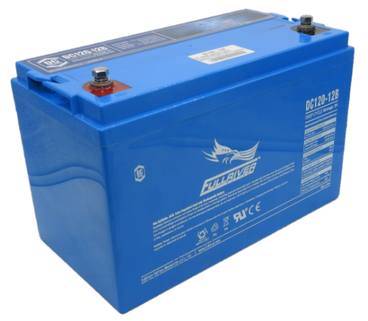 Picture of DC120-12B - 12VOLT 120AH PREMIUM FULLRIVER AGM DEEP CYCLE  BATTERY - LHP