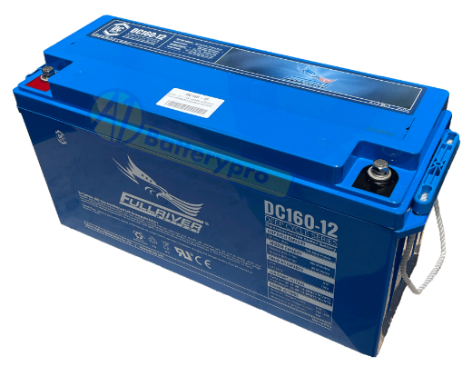 Picture of DC160-12 - 12VOLT 160AH PREMIUM FULLRIVER AGM DEEP CYCLE BATTERY - LHP