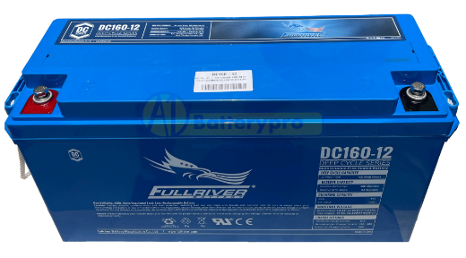 Picture of DC160-12 - 12VOLT 160AH PREMIUM FULLRIVER AGM DEEP CYCLE BATTERY - LHP