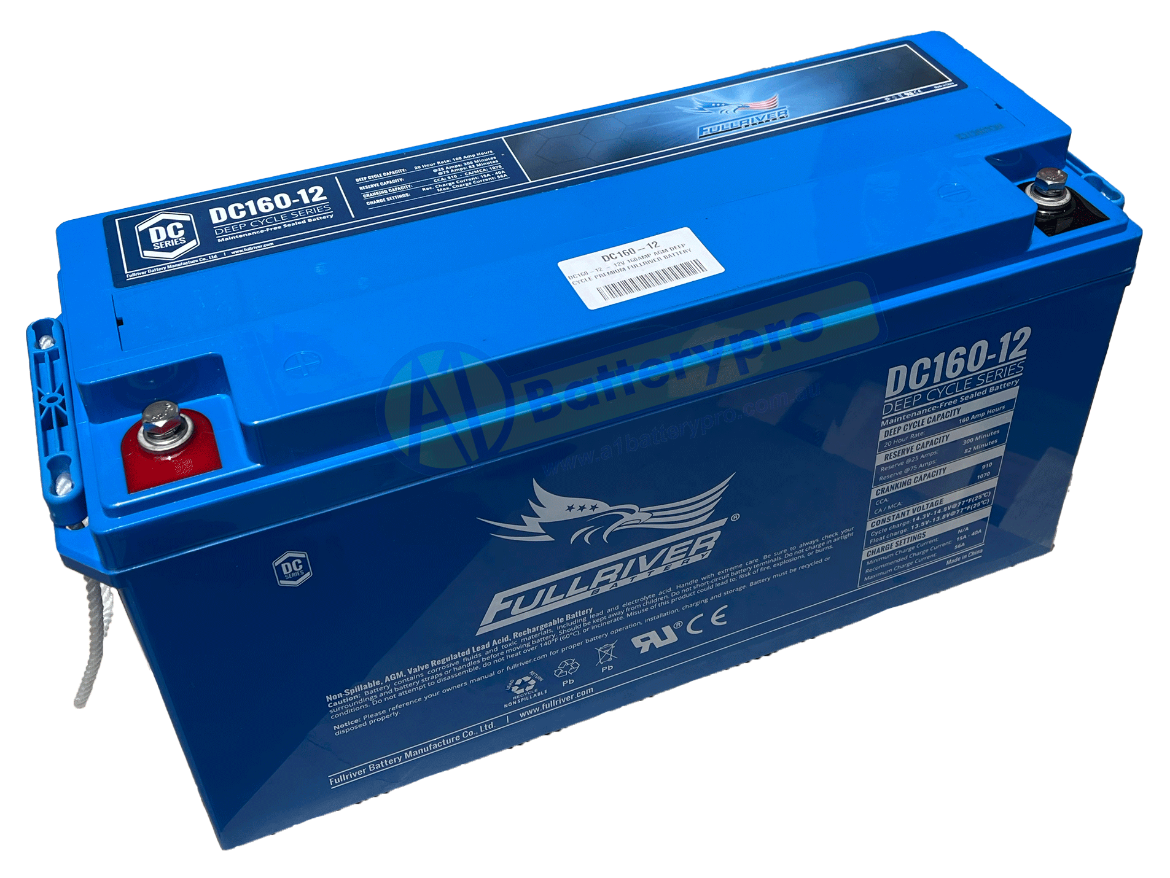 Picture of DC160-12 - 12VOLT 160AH PREMIUM FULLRIVER AGM DEEP CYCLE BATTERY - LHP