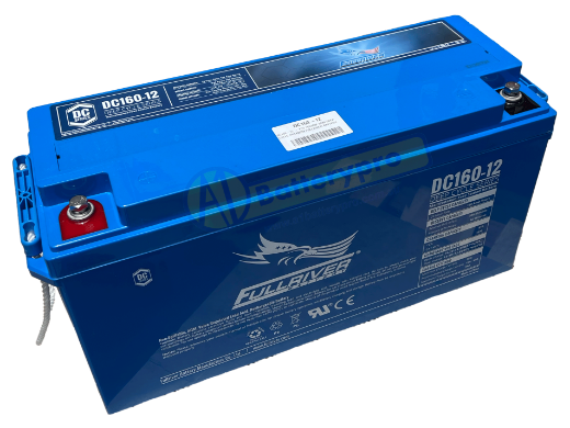 Picture of DC160-12 - 12VOLT 160AH PREMIUM FULLRIVER AGM DEEP CYCLE BATTERY - LHP