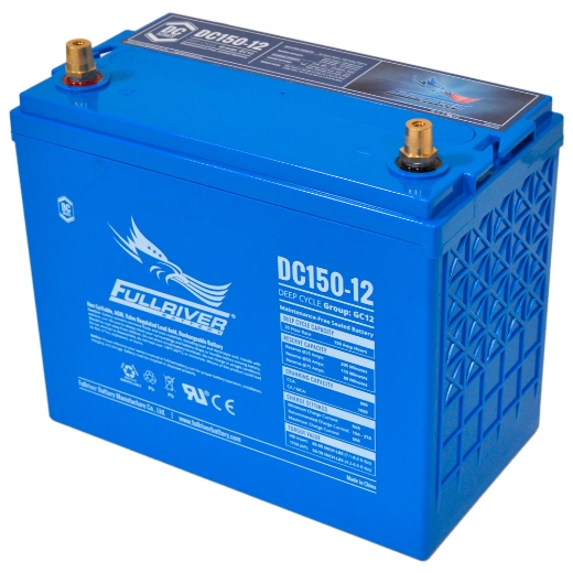 Picture of DC150-12 - 12VOLT 150AH PREMIUM FULLRIVER AGM DEEP CYCLE BATTERY- LHP