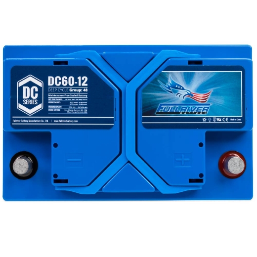 Picture of DC60-12 - 12VOLT 60AH PREMIUM FULLRIVER AGM DEEP CYCLE  BATTERY - RHP