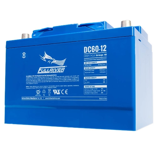 Picture of DC60-12 - 12VOLT 60AH PREMIUM FULLRIVER AGM DEEP CYCLE  BATTERY - RHP