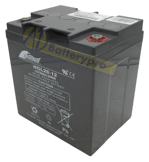 Picture of HGL28-12 - 12VOLT 28AH 147CCA PREMIUM FULLRIVER SLA AGM BATTERY - RHP