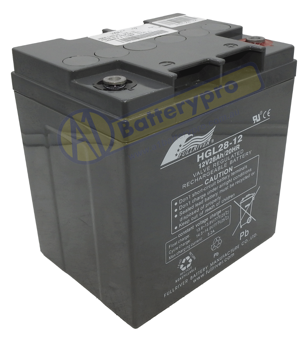 Picture of HGL28-12 - 12VOLT 28AH 147CCA PREMIUM FULLRIVER SLA AGM BATTERY - RHP