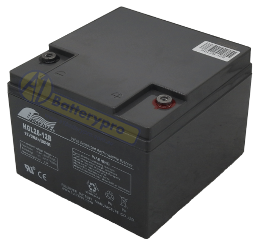 Picture of HGL26-12B - 12VOLT 26AH 151CCA PREMIUM FULLRIVER SLA AGM BATTERY - RHP