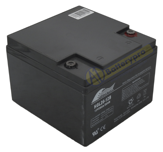 Picture of HGL26-12B - 12VOLT 26AH 151CCA PREMIUM FULLRIVER SLA AGM BATTERY - RHP