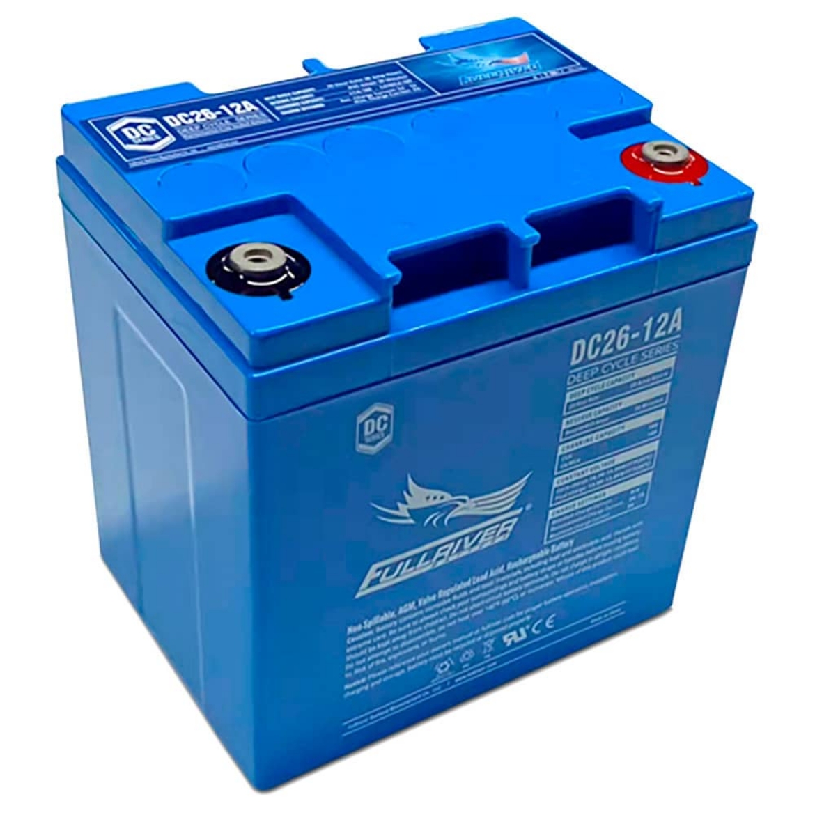 Picture of DC26-12A - 12VOLT 26AH PREMIUM FULLRIVER AGM DEEP CYCLE BATTERY
