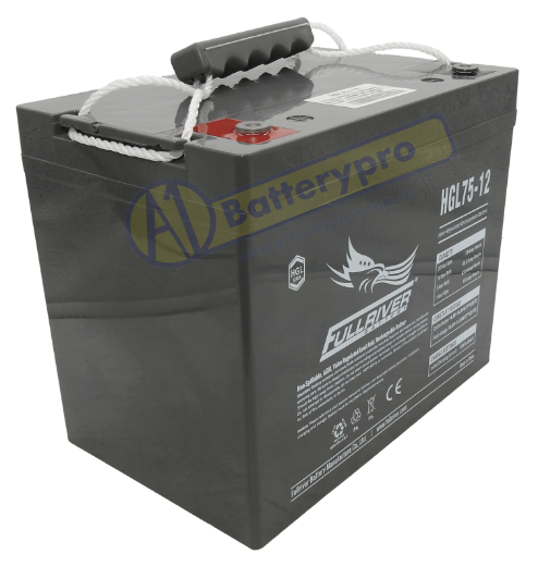 Picture of HGL75-12 - 12VOLT 75AH 450CCA FULLRIVER AGM BATTERY - ACTIVFIRE/CSIRO APPROVED