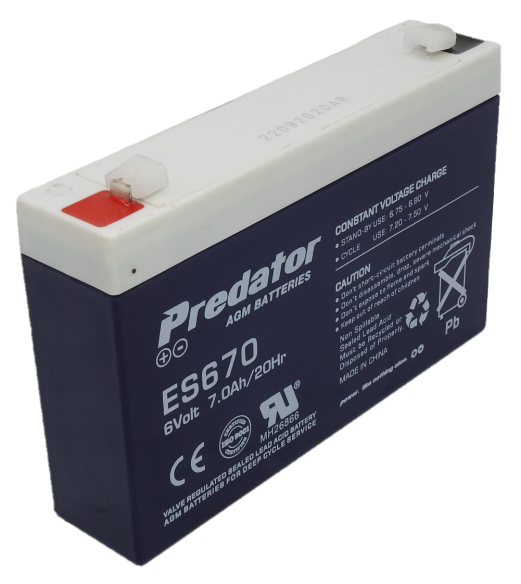 Picture of ES670 - 6VOLT 7AH PREDATOR SEALED LEAD ACID BATTERY
