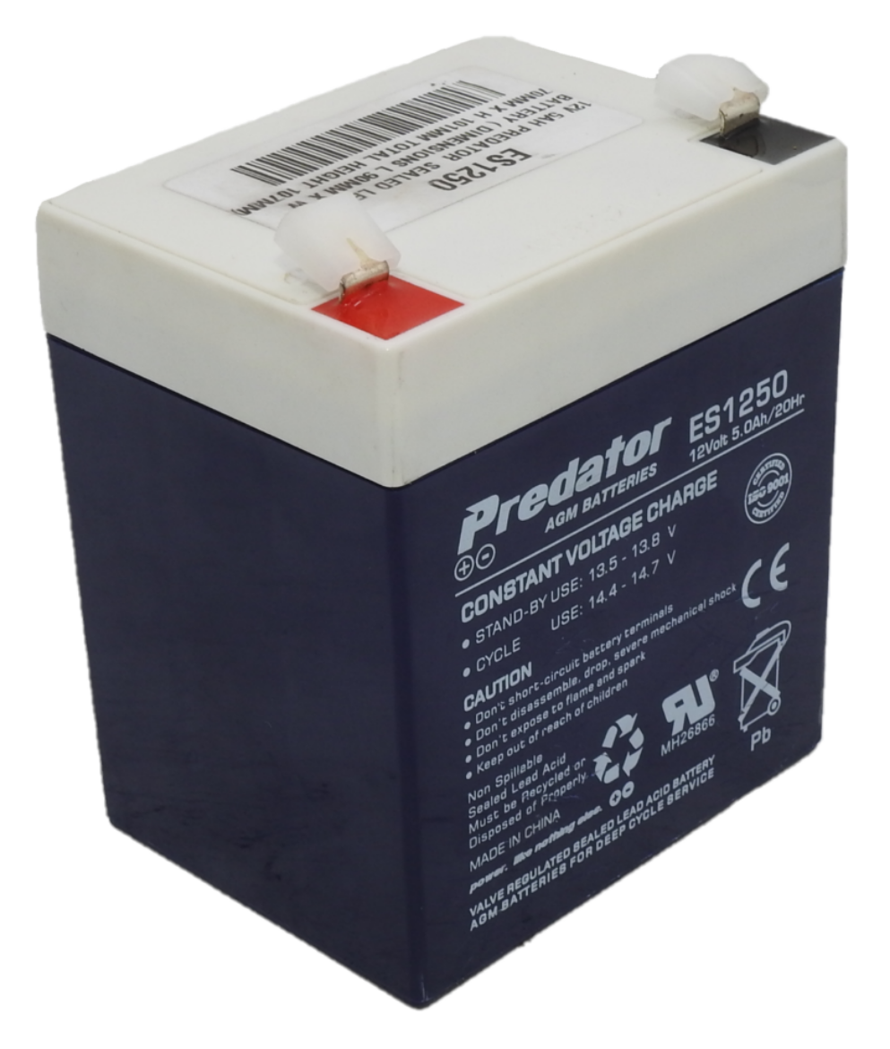Picture of ES1250 - 12VOLT 5AH PREDATOR SLA UPS/STANDBY BATTERY - F2 TERMINALS