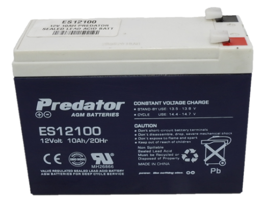 Picture of ES12100 - 12VOLT 10AH PREDATOR SEALED LEAD ACID BATTERY