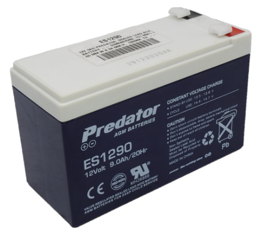 Picture of ES1290 - 12V 9AH PREDATOR SEALED LEAD ACID BATTERY