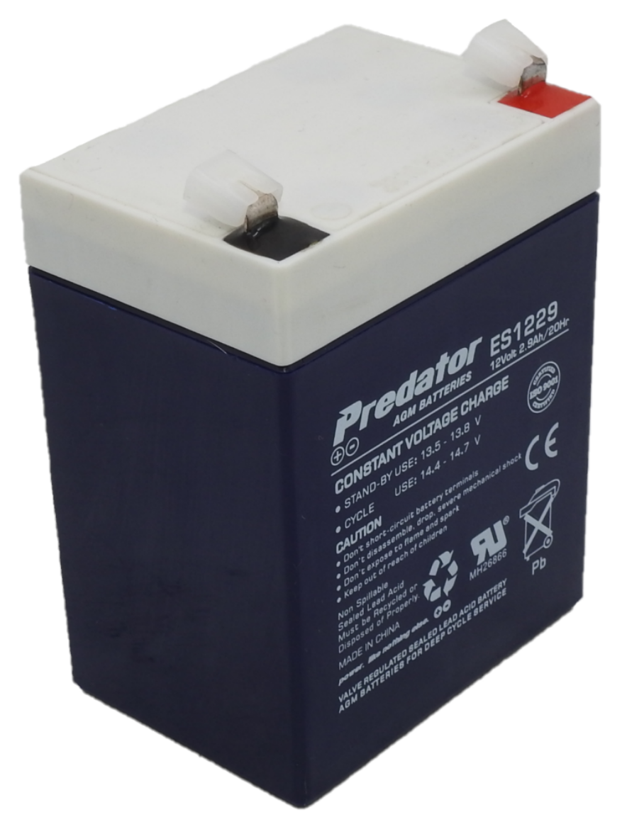 Picture of ES1229 - 12VOLT 2.9AH PREDATOR SEALED LEAD ACID BATTERY