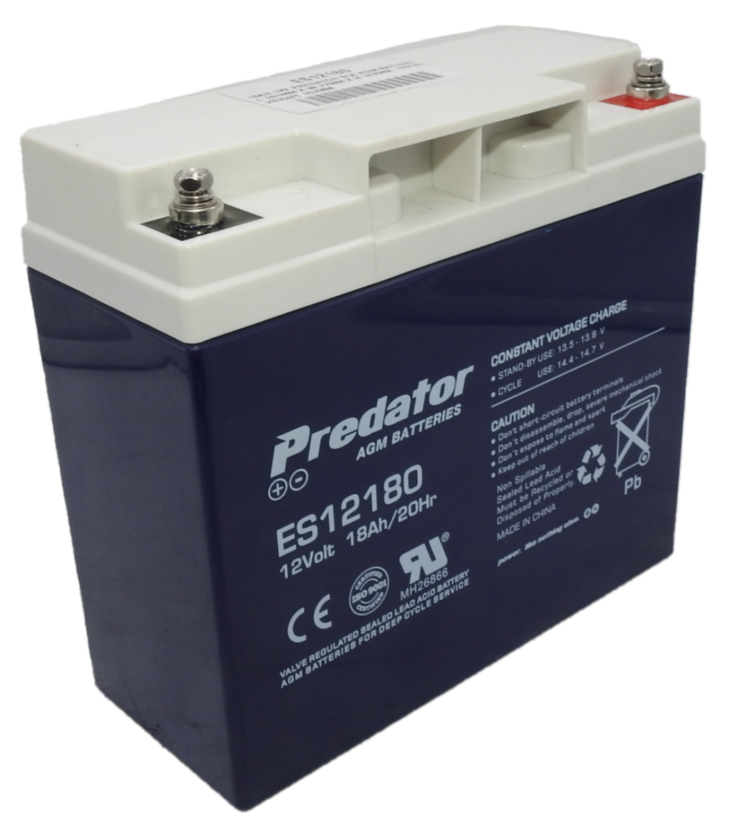 Picture of ES12180 - 12VOLT 18AH PREDATOR SLA AGM BATTERY