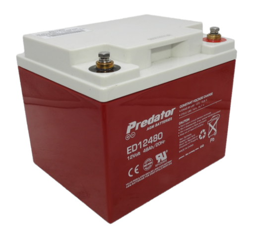 Picture of ED12480 - 12VOLT 48AH C20 PREDATOR AGM DEEP CYCLE BATTERY - ELECTRIC VEHICLE