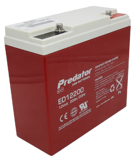 Picture of ED12200 - 12VOLT 20AH PREDATOR SLA AGM BATTERY