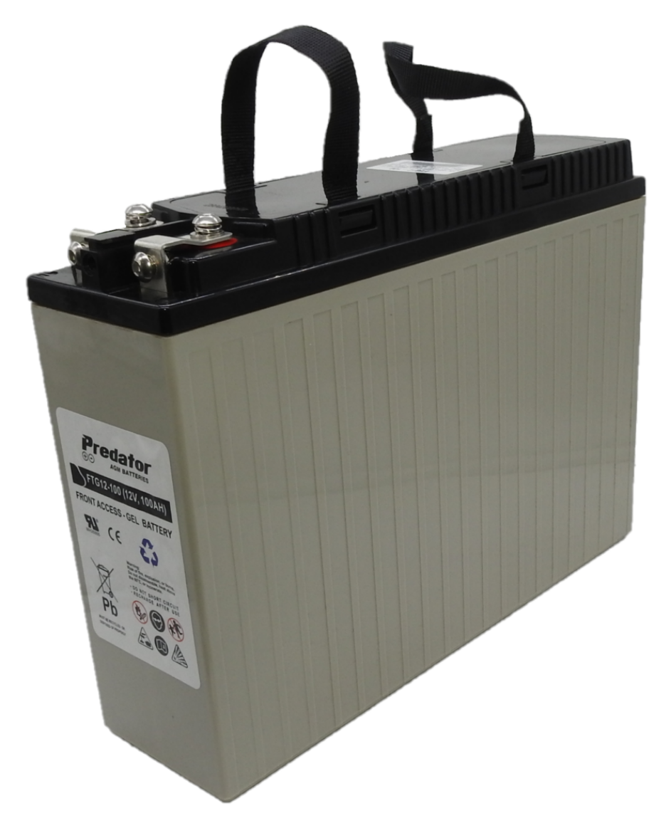 Picture of FTG12-100- 12VOLT 100AH DEEP CYCLE PREDATOR GEL BATTERY - FRONT TERMINAL BATTERY