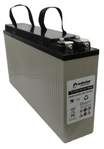 Picture of FTG12-150 - 12VOLT 150AH DEEP CYCLE PREDATOR GEL BATTERY - FRONT TERMINAL BATTERY