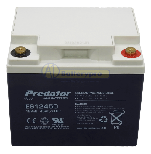 Picture of ES12450 - 12VOLT 45AH C20 PREDATOR AGM STANDBY POWER BATTERY