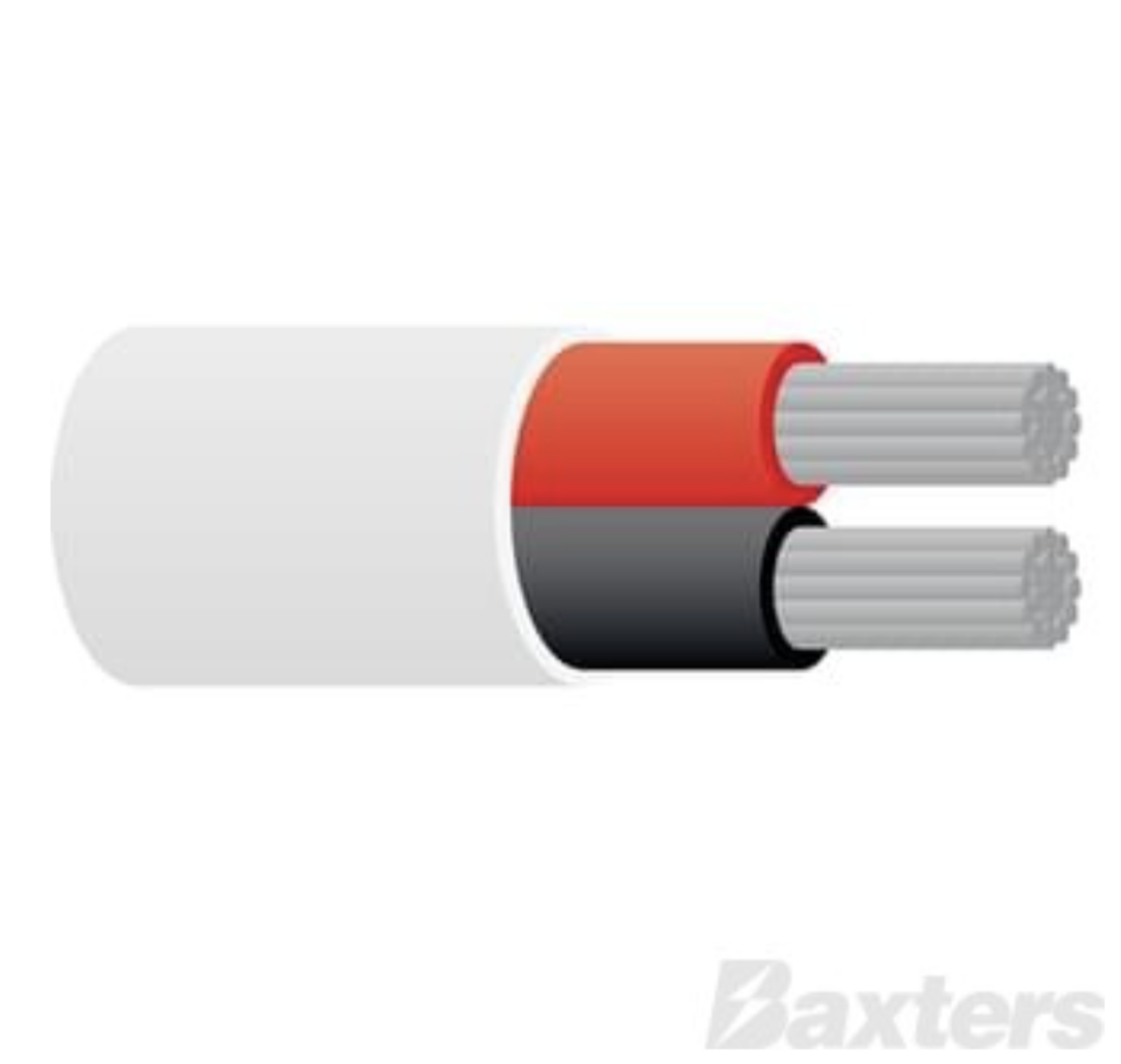 Picture of TYCAB 3MM 16A TWIN TINNED MARINE WHITE SHEATH CABLE - 100M ROLL