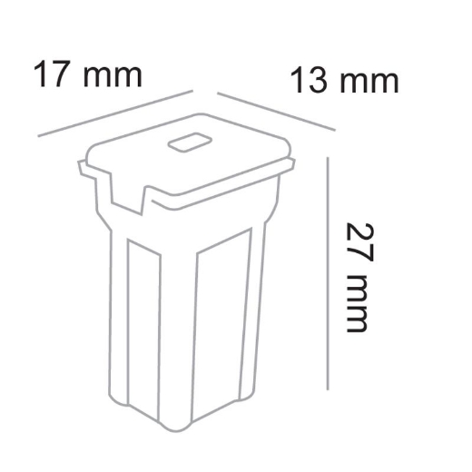 Picture of 40AMP MINI FEMALE GREEN FUSIBLE LINK