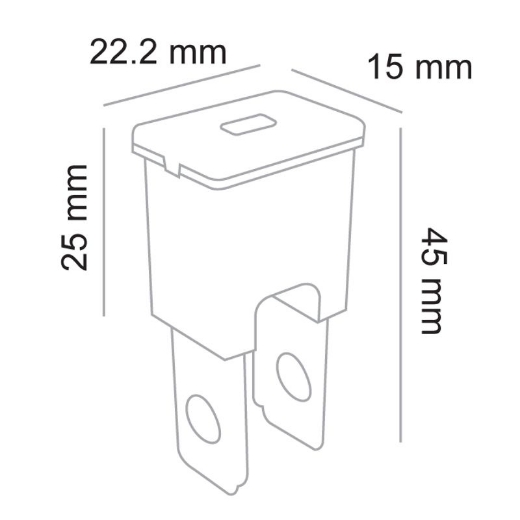 Picture of 30AMP MALE PINK FUSE LINK