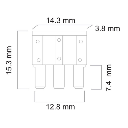 Picture of MICRO 3 BLADE FUSE 7.5 AMP