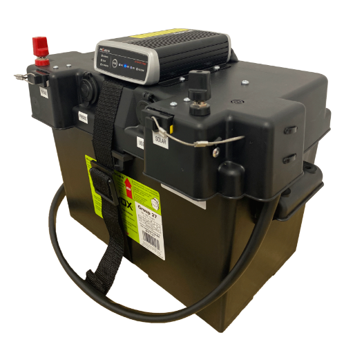 Picture of PREMADE BATTERY PACK, INCLUDES PROJECTA 25A DC-DC CHARGER, 120AH DEEP CYCLE AGM BATTERY, BLUETOOTH BATTERY MONITOR, ACCESSORY SOCKET