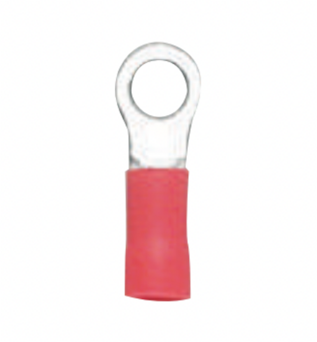 Picture of PRE-INSULATED RING TERMINAL 4MM RED - 100 PACK
