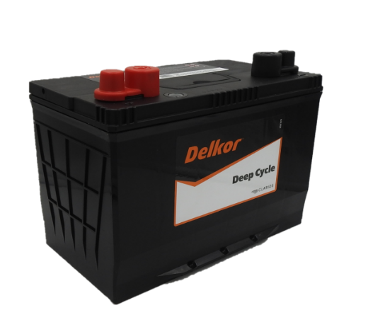 Picture of HDC27 - 12VOLT 680CCA 100AH DELKOR EXTRA HEAVY DUTY DEEP CYCLE MAINTENANCE FREE BATTERY - LHP