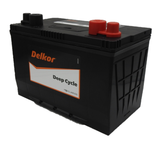 Picture of HDC27L - 12VOLT 680CCA 100AH DELKOR EXTRA HEAVY DUTY DEEP CYCLE MAINTENANCE FREE BATTERY - (RHP)