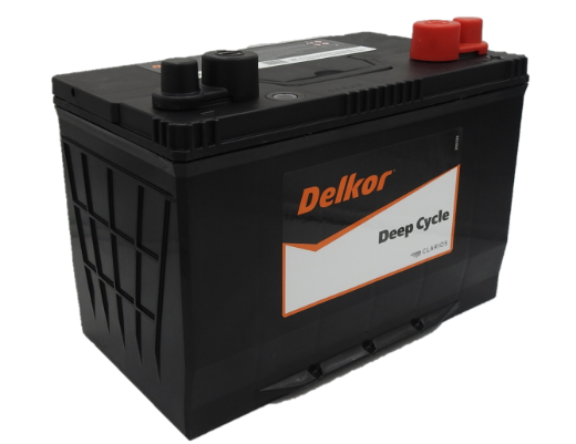 Picture of HDC27L - 12VOLT 680CCA 100AH DELKOR EXTRA HEAVY DUTY DEEP CYCLE MAINTENANCE FREE BATTERY - (RHP)