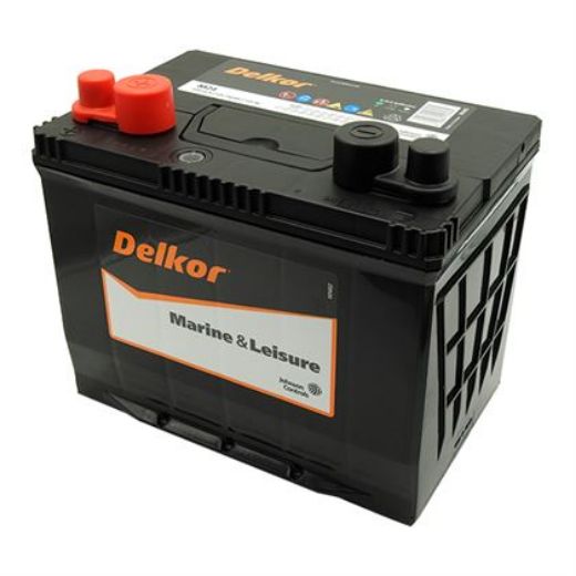 Picture of M24 - 12VOLT 520CCA 82AH DELKOR MARINE / LEISURE HEAVY DUTY MAINTENANCE FREE BATTERY - LHP (MF50ZZ)