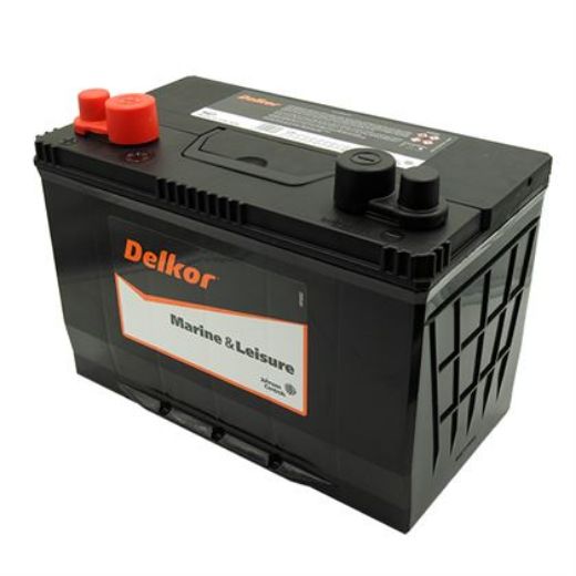 Picture of M27 - 12VOLT 680CCA 97AH DELKOR MARINE / LEISURE HEAVY DUTY MAINTENANCE FREE BATTERY - LHP (MF70ZZ)