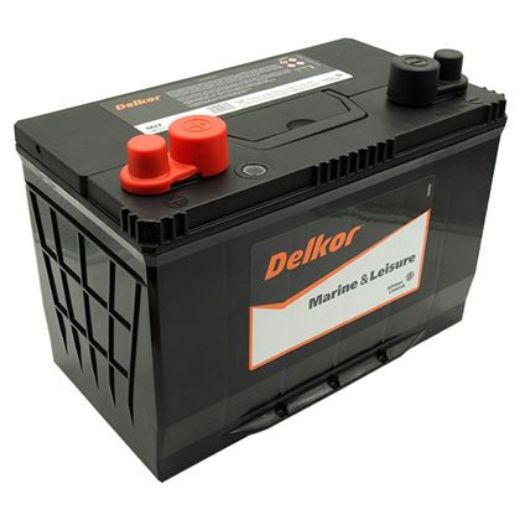 Picture of M27 - 12VOLT 680CCA 97AH DELKOR MARINE / LEISURE HEAVY DUTY MAINTENANCE FREE BATTERY - LHP (MF70ZZ)