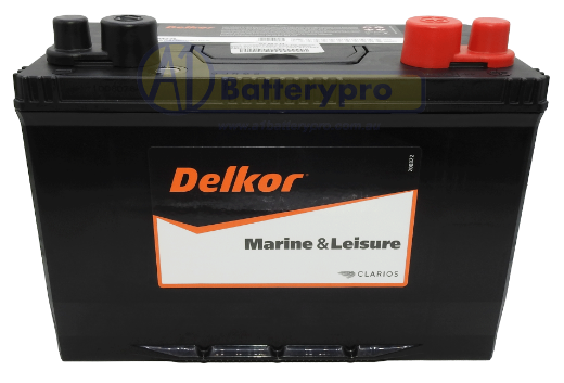 Picture of M27L - 12VOLT 680CCA 97AH DELKOR HEAVY DUTY MARINE / LEISURE MAINTENANCE FREE BATTERY - RHP (MF70ZZL)