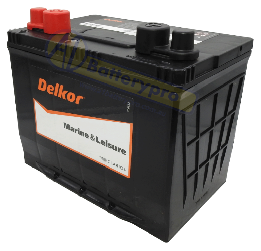 Picture of MS24-680 - 12VOLT 680CCA 80AH DELKOR HEAVY DUTY MARINE CRANKING CALCIUM MAINTENANCE FREE BATTERY - LHP (M24)