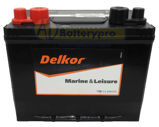 Picture of MS24-680 - 12VOLT 680CCA 80AH DELKOR HEAVY DUTY MARINE CRANKING CALCIUM MAINTENANCE FREE BATTERY - LHP (M24)