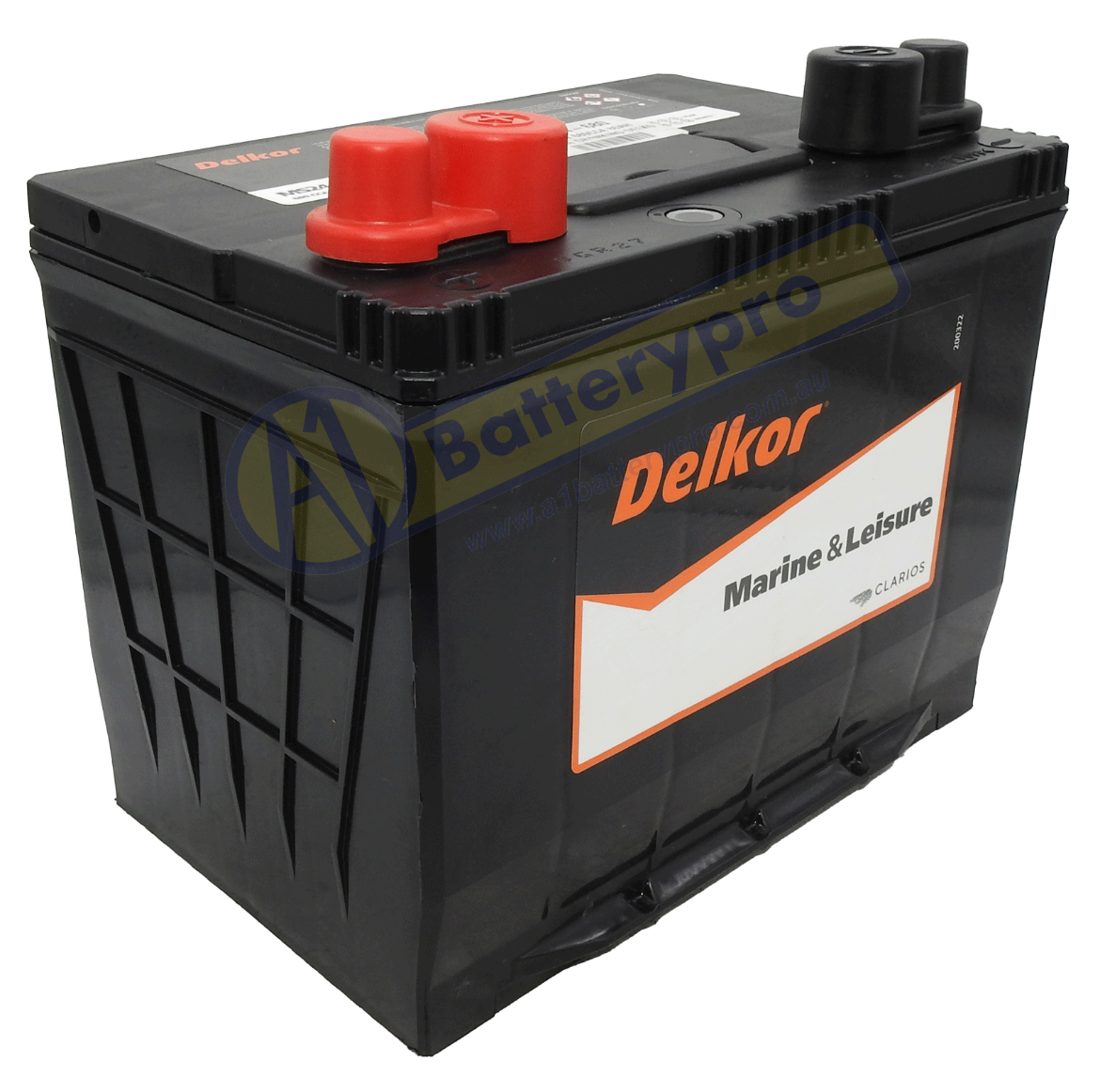 Picture of MS24-680 - 12VOLT 680CCA 80AH DELKOR HEAVY DUTY MARINE CRANKING CALCIUM MAINTENANCE FREE BATTERY - LHP (M24)