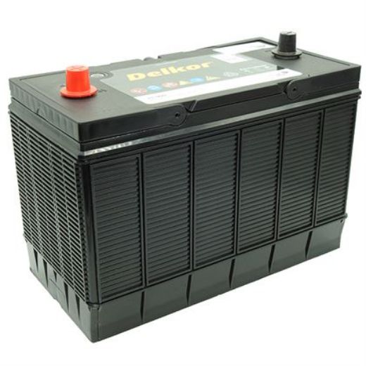 Picture of 31-900 - 12VOLT 900CCA 100AH DELKOR HEAVY DUTY CALCIUM MAINTENANCE FREE BATTERY - CENTRE FIT (86MF)