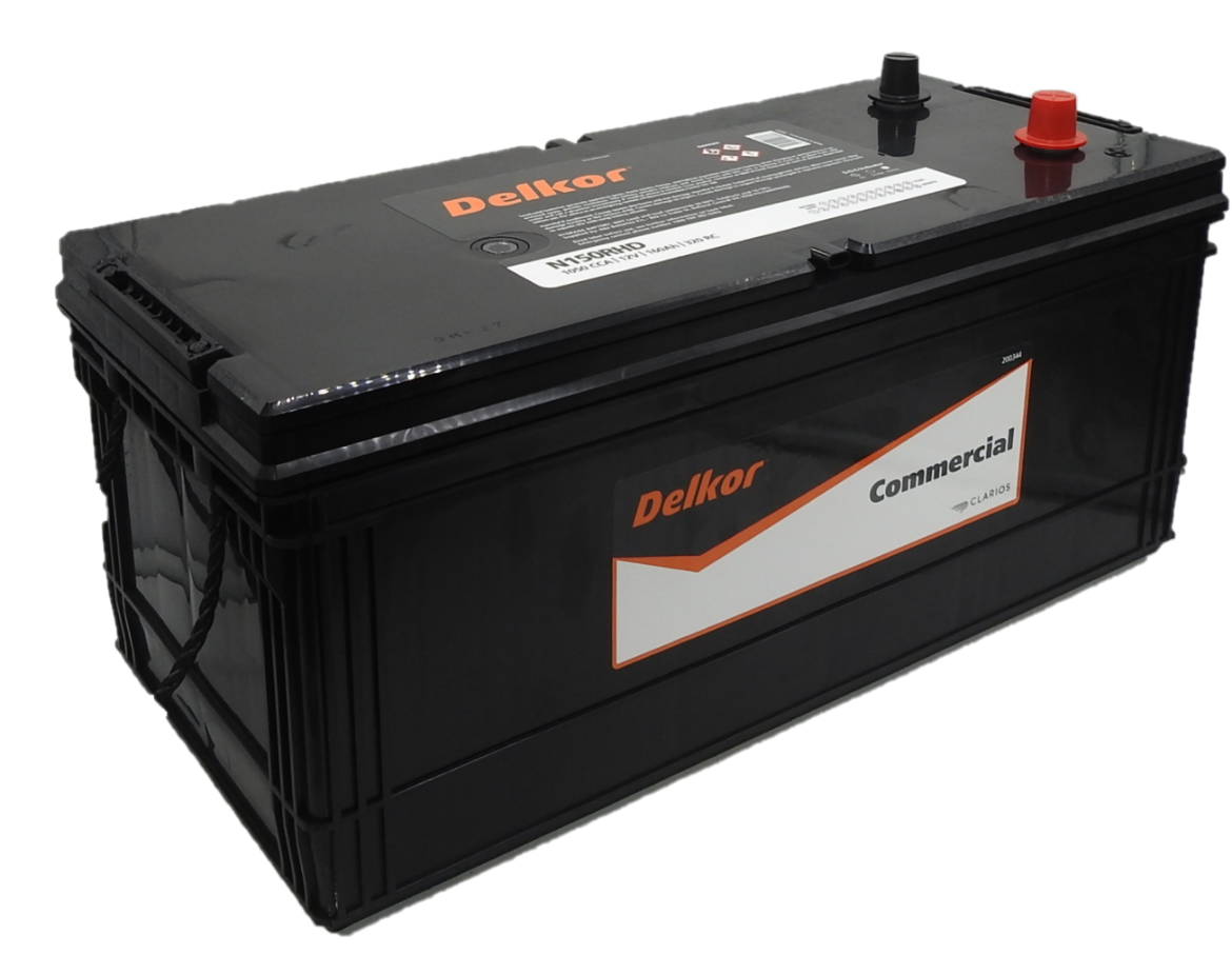 Picture of N150RHD - 12VOLT 1050CCA 150AH DELKOR EXTRA HEAVY DUTY COMMERCIAL MAINTENANCE FREE BATTERY - LHP