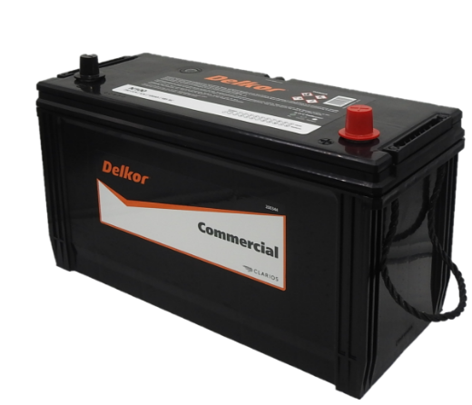 Picture of N100L - 12VOLT 750CCA 100AH DELKOR HEAVY DUTY COMMERCIAL MAINTENANCE FREE BATTERY - RHP