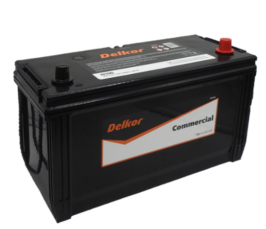 Picture of N100L - 12VOLT 750CCA 100AH DELKOR HEAVY DUTY COMMERCIAL MAINTENANCE FREE BATTERY - RHP